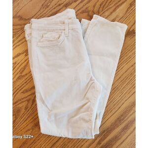 W28  Jen 7 cream skinny jeans